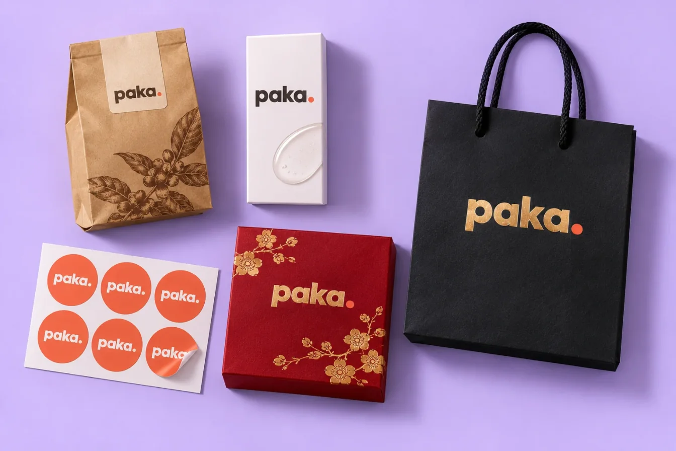 PAKA - bao bì in logo số lượng ít cho thương hiệu nhỏ