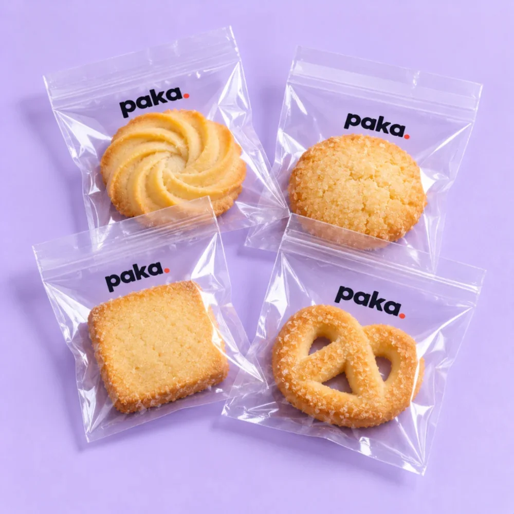 PAKA - Túi OPP dán miệng in logo cho bánh quy