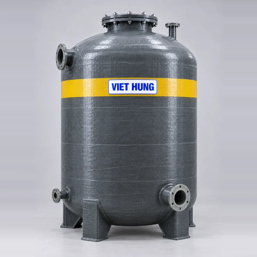 Bồn chứa axit FRP 8 m³