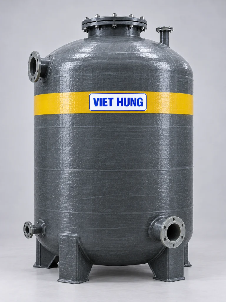 Bồn chứa axit FRP 8 m³ Việt Hưng