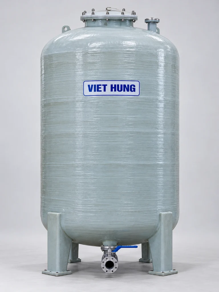 Bồn composite FRP đứng 5 m³ Việt Hưng