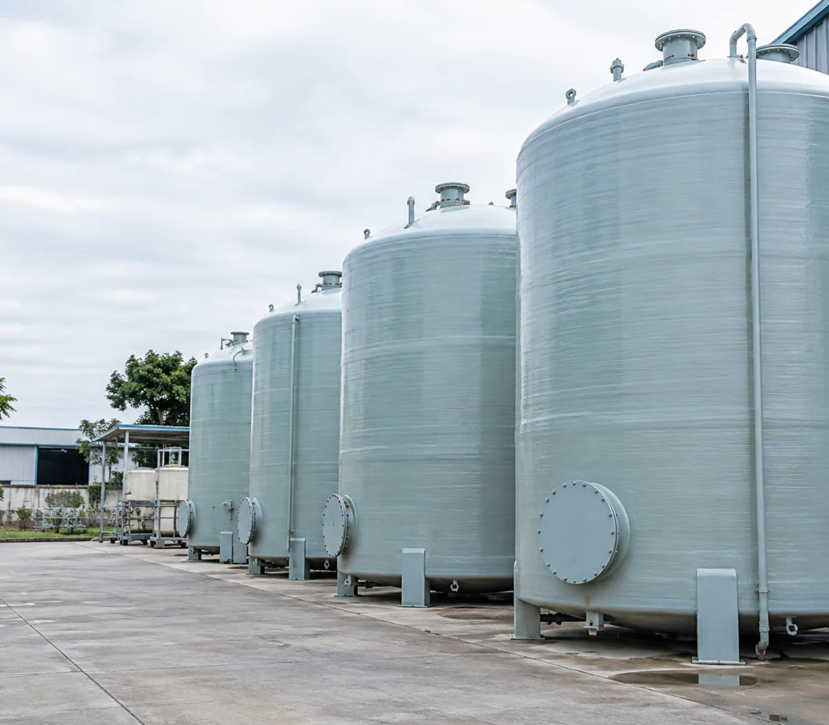 Bồn composite FRP Việt Hưng tại xưởng