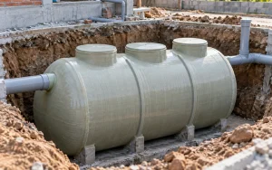 Lắp bể tự hoại composite 3 ngăn