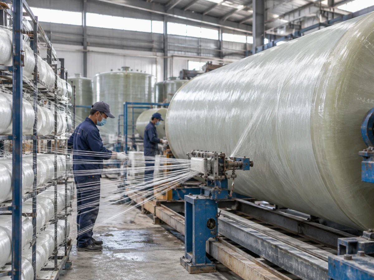 Xưởng quấn sợi composite FRP Việt Hưng